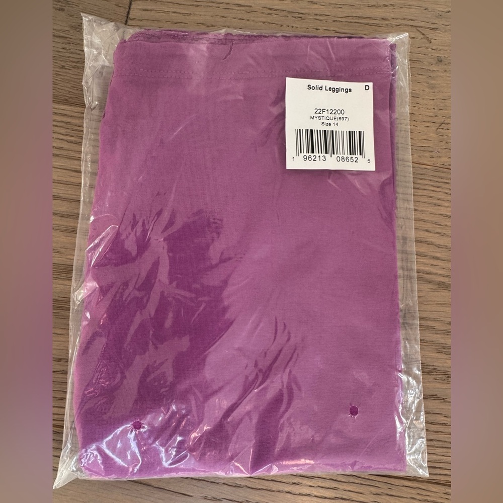 Brand new tea, collection, solid leggings, Mystique Purple size 14